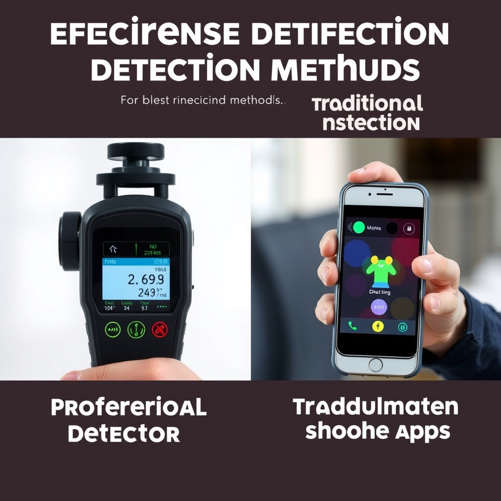 So sánh trực quan giữa máy dò camera ẩn và các phương pháp phát hiện khác