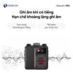 Tính năng ghi âm khi có tiếng và lọc tiếng ồn tự động của DR2