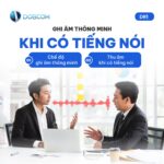 Công nghệ lọc tiếng ồn khi có tiếng nói trên móc khóa ghi âm DR1