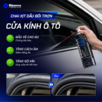 Kết quả trước và sau khi sử dụng NOMA 130 trên gioăng cửa kính