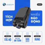 Tích hợp nhiều báo động: tốc độ, ngoài vùng an toàn, SOS, rung