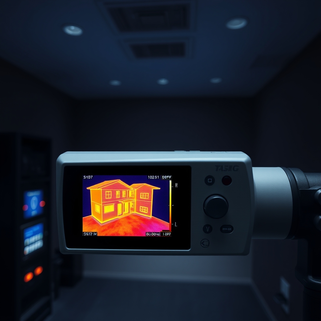 Hình ảnh từ kính hồng ngoại phát hiện vùng nhiệt bất thường từ camera ẩn, công nghệ thermal imaging trong quy trình dò camera chuyên nghiệp