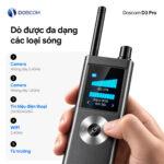 Máy dò đa năng D3 Pro dò camera không dây 2.4GHz, 1.2GHz, tín hiệu điện thoại, WiFi, từ trường
