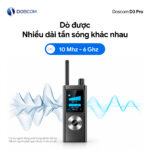 Máy dò D3 Pro dò được nhiều dải tần sóng từ 10MHz đến 6GHz