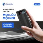 Kích thước nhỏ gọn máy ghi âm DR4 Pro 15x10x4cm