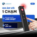 DR7 Pro ghi âm với 1 chạm, kích hoạt linh hoạt và ghi âm liên tục