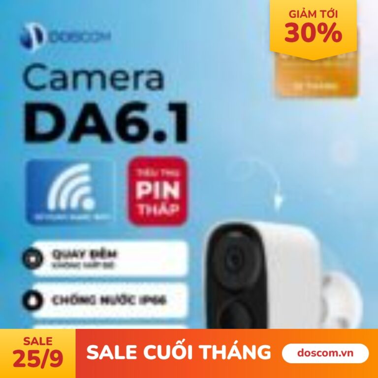 Camera wifi tích hợp pin năng lượng mặt trời Da6.1