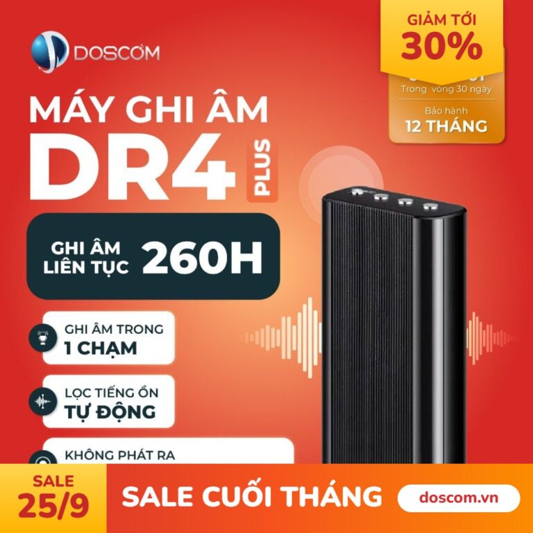 Máy Ghi Âm DR4 Plus DOSCOM