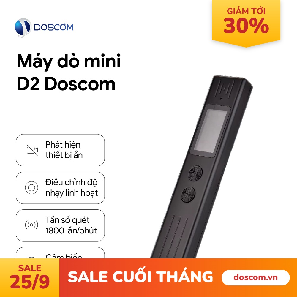 THIẾT BỊ DÒ D2 DOSCOM - ỨNG DỤNG CÔNG NGHỆ DÒ TÌM THẾ HỆ MỚI
