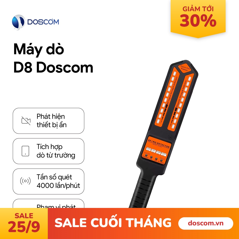 THIẾT BỊ DÒ D8 DOSCOM - CHUYÊN DÒ TÌM THIẾT BỊ ĐẶT LÉN THẾ HỆ MỚI