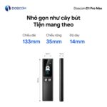 Kích thước nhỏ gọn 133 × 35 × 14mm, trọng lượng 60g