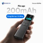 Pin sạc 200mAh D2 Pro Doscom dùng liên tục 10 tiếng, cổng Type-C