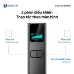 Máy dò D2 Pro với 2 phím điều khiển: phím trái chuyển chế độ, phím phải điều chỉnh độ nhạy