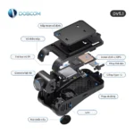 Cấu tạo chi tiết camera hành trình DV5.1 với GPS, camera full HD, SIM