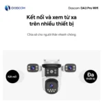 Camera Wifi DA3 Pro DOSCOM - kết nối và xem từ xa trên nhiều thiết bị