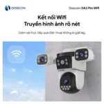 Camera Wifi DA3 Pro DOSCOM - kết nối Wifi truyền hình rõ nét