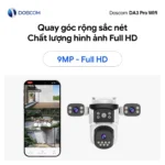 Camera Wifi DA3 Pro DOSCOM - độ phân giải 9MP Full HD