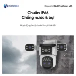 Camera Wifi DA3 Pro Zoom x10 DOSCOM - chuẩn chống nước IP66