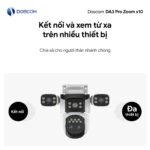Camera Wifi DA3 Pro Zoom x10 DOSCOM - kết nối và xem từ xa trên nhiều thiết bị