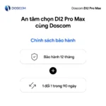 Chính sách bảo hành DI2 Pro Max