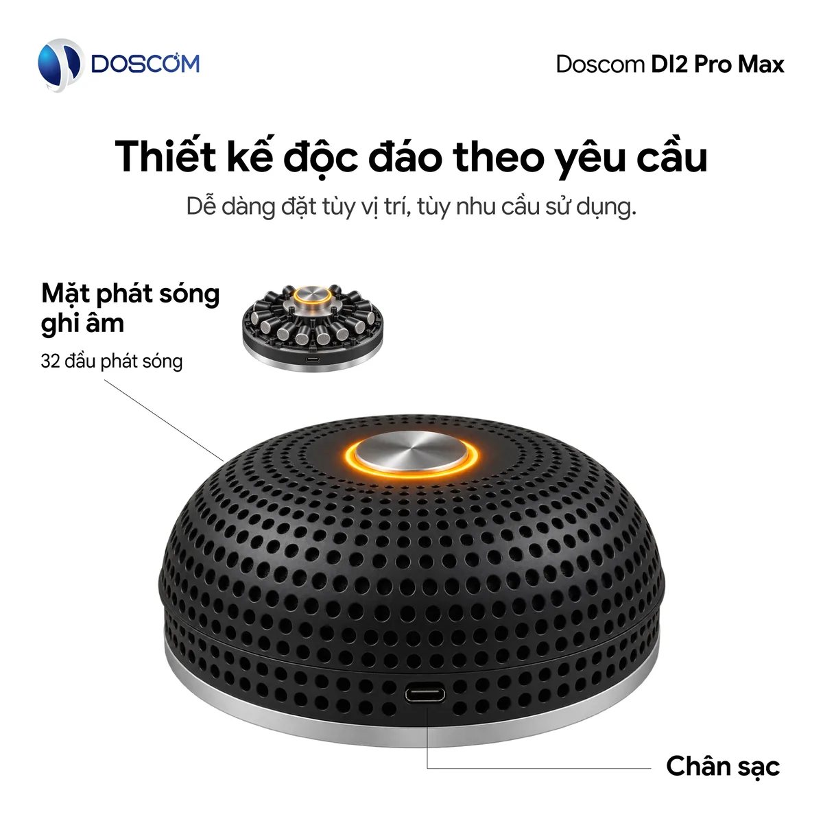 Thiết kế độc đáo, mặt phát sóng 32 đầu