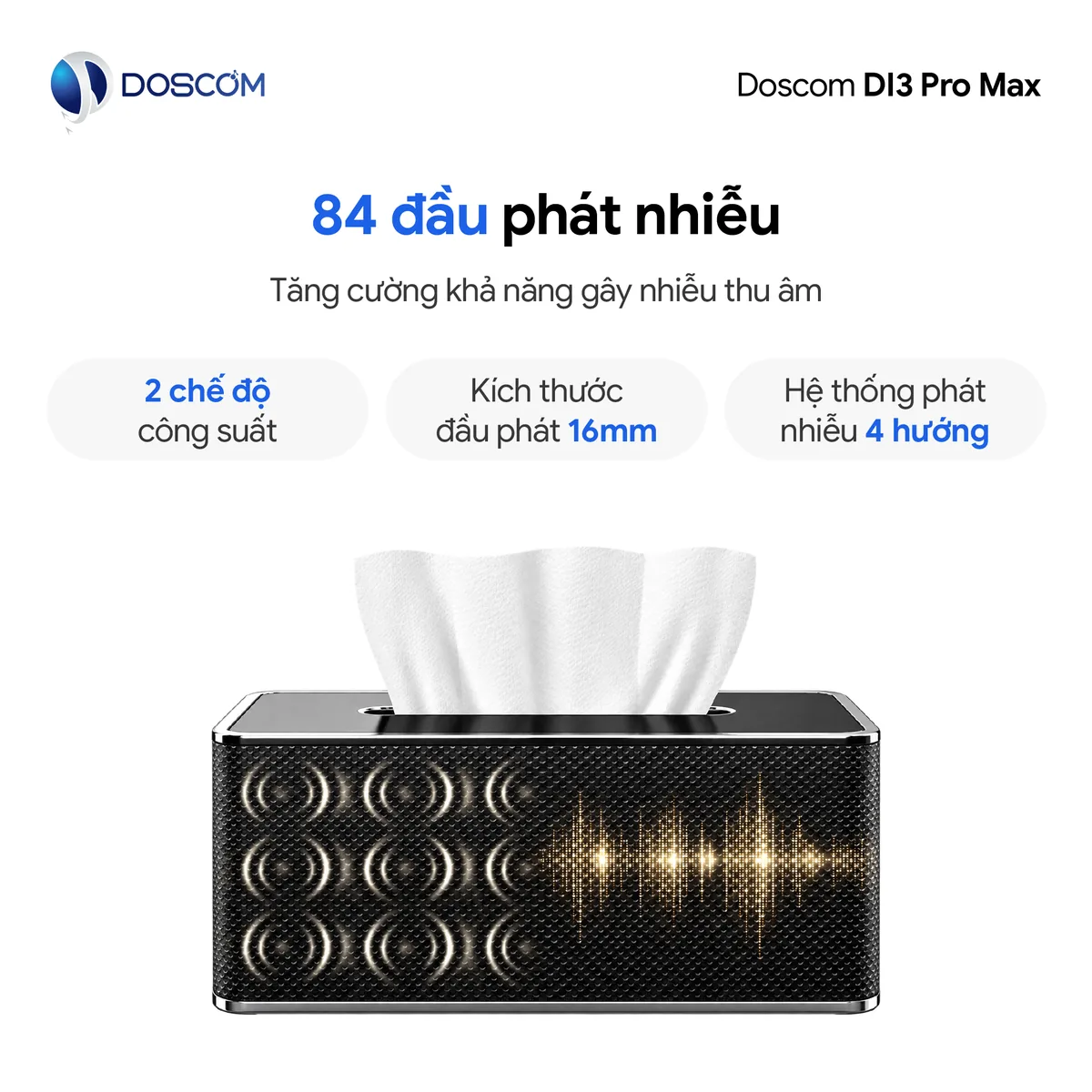 84 đầu phát nhiễu 16mm, phát nhiễu 4 hướng