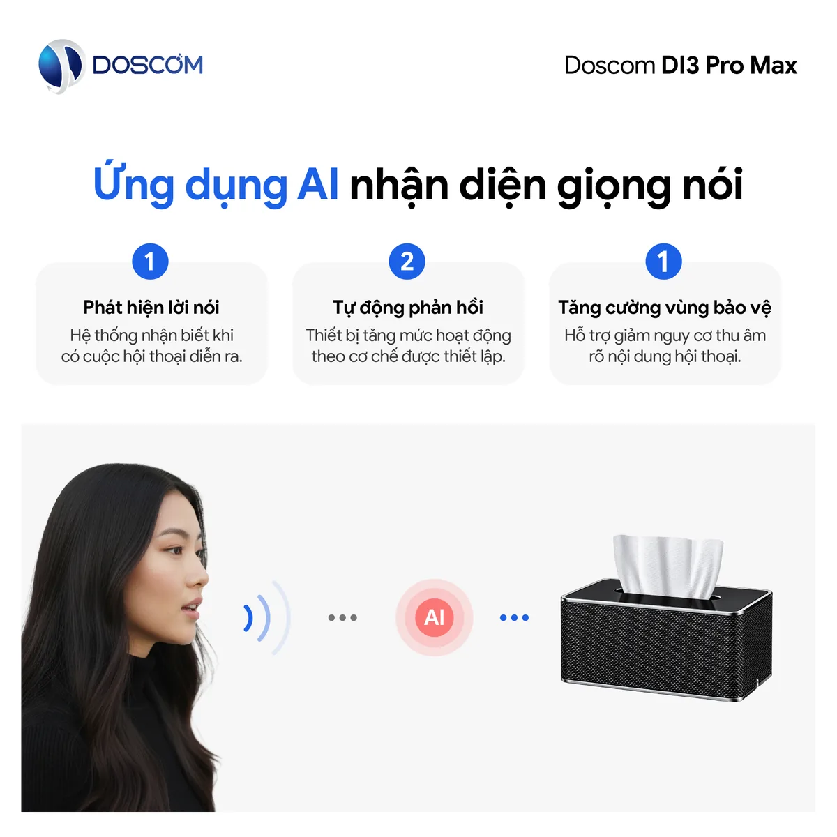 Ứng dụng AI nhận diện giọng nói trên DI3 Pro Max