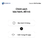 Chính sách bảo hành, đổi trả DI3 Pro Max