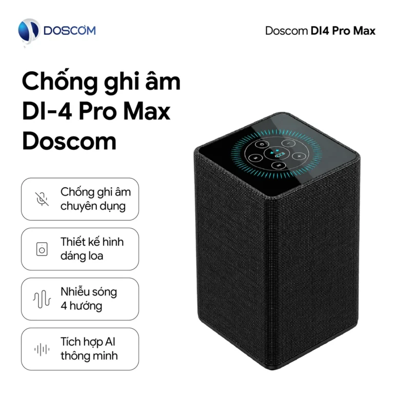 Chống ghi âm DI4 Pro Max DOSCOM thiết kế dáng loa