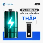 Chuông cửa DE1 pin 5000mAh