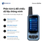 Máy dò D5 Pro phân tích và đối chiếu dữ liệu tín hiệu qua ứng dụng mini
