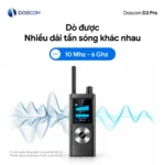 Máy dò D3 Pro dò được nhiều dải tần sóng từ 10MHz đến 6GHz