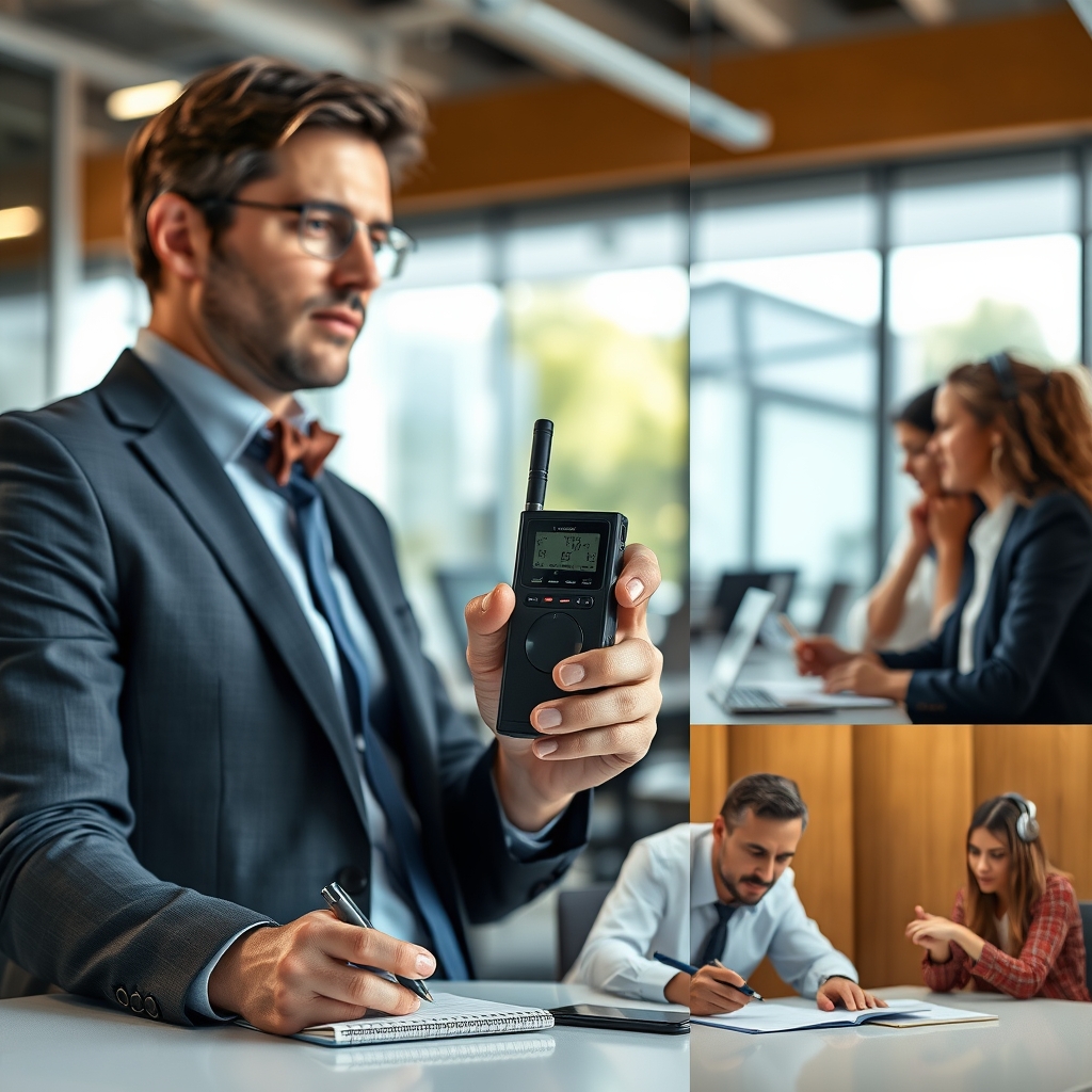 Sử dụng máy ghi âm nhỏ gọn trong các tình huống thực tế: họp công việc, ghi chép, bảo vệ quyền lợi cá nhân