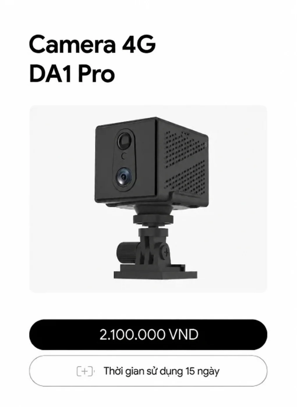 Camera 4G DA1 Pro Doscom