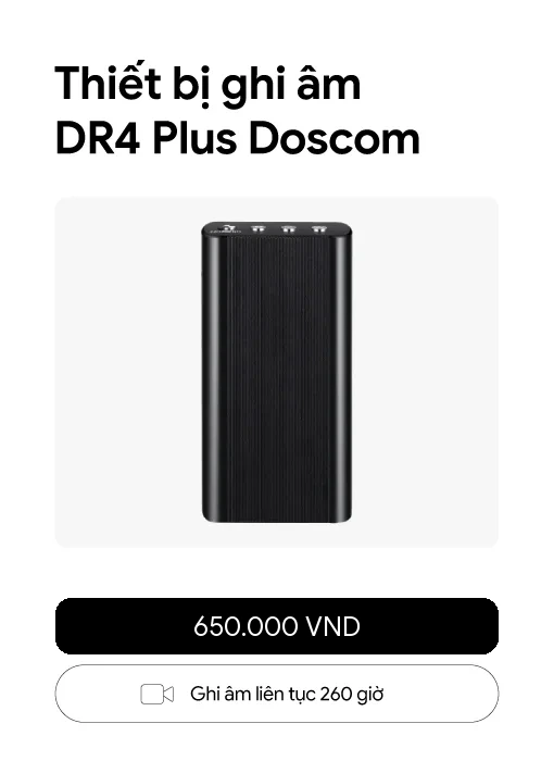 Thiết bị ghi âm DR4 Plus Doscom