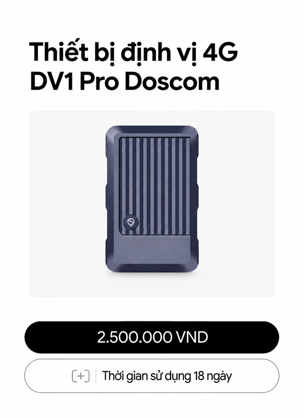 Thiết bị định vị 4G DV1 Pro Doscom
