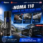 Thời gian hiệu quả NOMA 110: tác dụng 5-15 phút, bôi trơn 1-3 tháng, bảo vệ 3-6 tháng