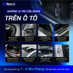 Các vị trí sử dụng NOMA 130 trên ô tô