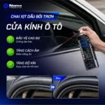 Kết quả trước và sau khi sử dụng NOMA 130 trên gioăng cửa kính